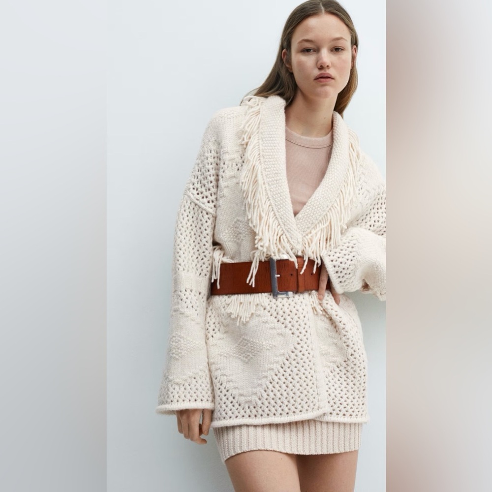 Fringe Knit Cardigan